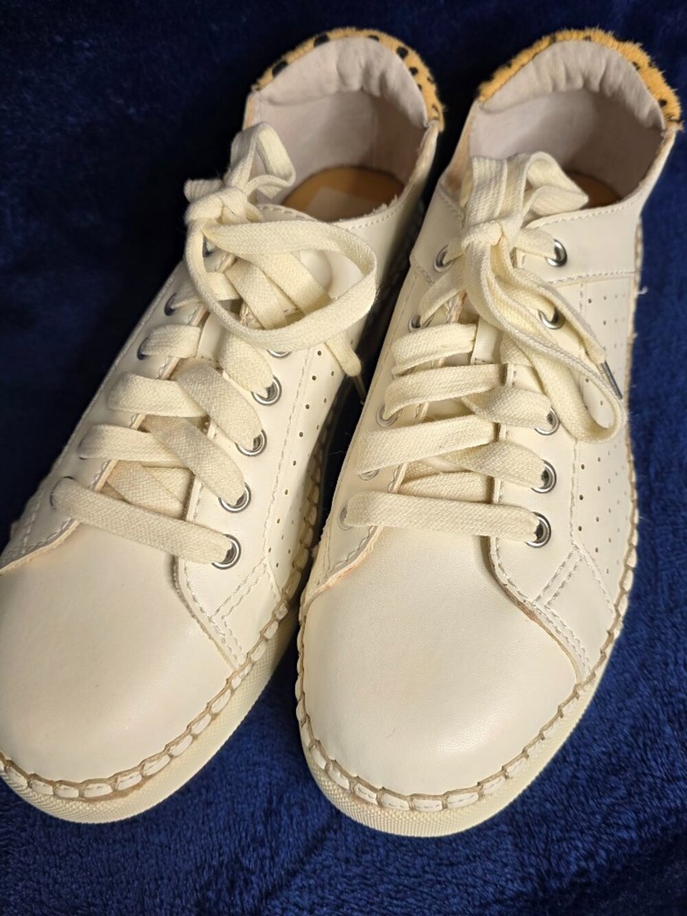 Dolce Vita Morris Off-White Espadrille Sneakers, US Women's Size 9.5M